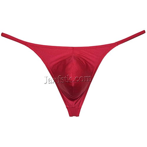 Sexy Men S Shiny Ice Silk String Thong Underwear Soft Bulge Pouch T Back Bikini Tangas Ms M L