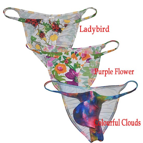 Mens Cheeky Briefs Pucker Bikini Briefs Body Hug Underwear Bulge String Swimwear Mu B