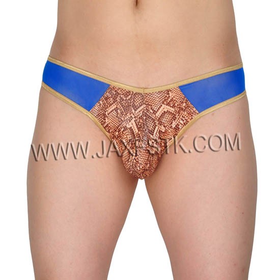 Spliced Snake Skin Pattern Fashion Bikini Sexy Underwear Men S Thongs G