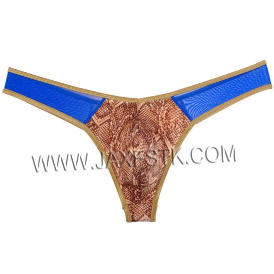 Spliced Snake Skin Pattern Fashion Bikini Sexy Underwear Men S Thongs G