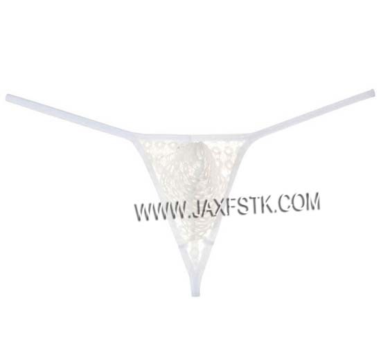 Sexy Pouch String Micro Thong Men Tanga See Through Lace Bikini T Back