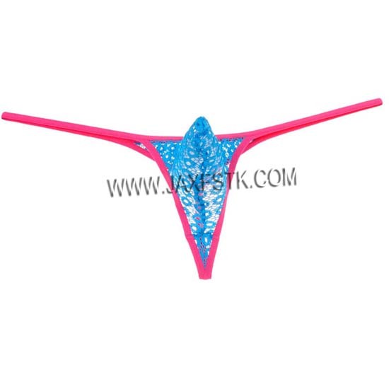 Sexy Pouch String Micro Thong Men Tanga See Through Lace Bikini T Back