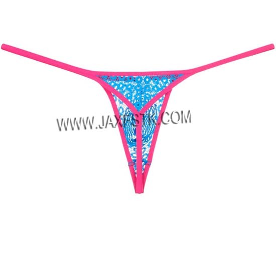 Sexy Pouch String Micro Thong Men Tanga See Through Lace Bikini T Back