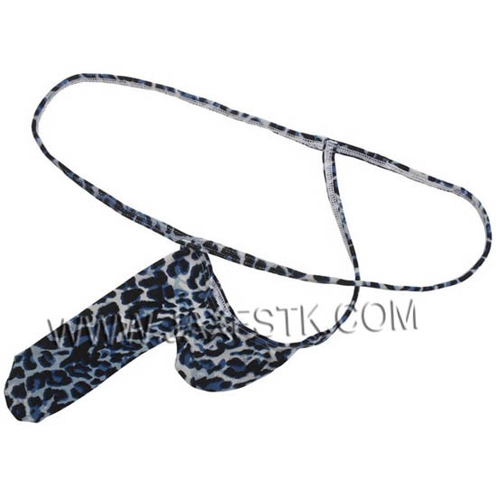 Mini Bikini Leopard Pattern Sexy Underwear Thongs Men G String Micro String Style Enhanced Long