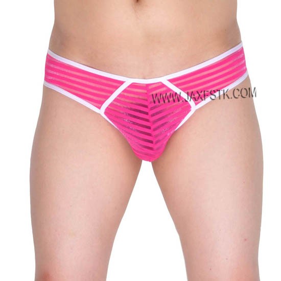 Sexy Men S Transparent Mesh Striped Bikini Boxers Underwear Pouch Mini Bikini Sheer Micro Boxers