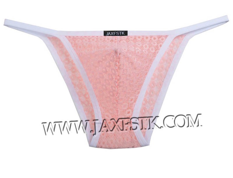 Men's Lace Mesh Mini Briefs Underwear Sexy Bulge Pouch Briefs Thong Pants M L XL MU233X
