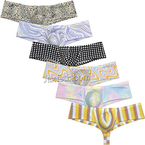 Men's Sexy Cheeky Brief Underwear Exotic Booty Short Half Butt Brazilian Bikini MU295 M L XL