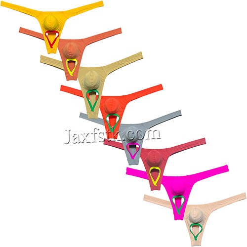 New Sexy Men's GYM Bikini Thong Underwear Balls Hole T-back Male Bulge Pouch Underpants MU3004b M L XL 8 Colors for Choose