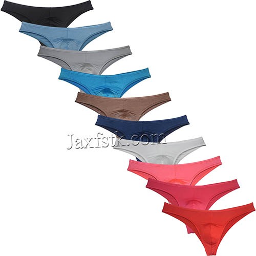 Men's Spandex Bikini Briefs Underwear Hipster Boyshorts Pucker Back Shiny Briefs 10 Colors For Choose MU647
