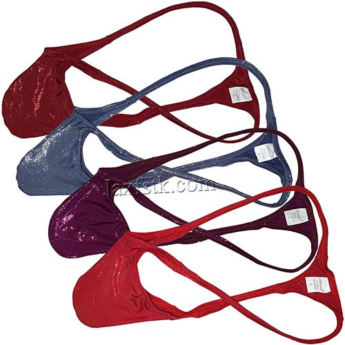 Men's Shiny & Stretchy Micro Thong Underwear Smooth & Soft G-String Bottoms 4 Colors M L XL For Choose MU658B