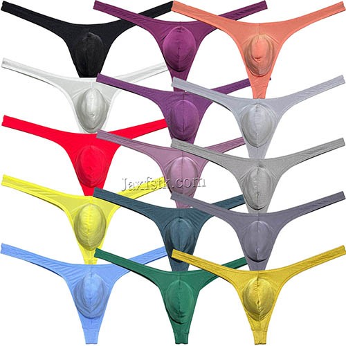 Mens Pouch Enhancing Thong Underpants Shiny Bikini  Underwear Sheer Tangas MU682 M L XL 15 Colors For Choose