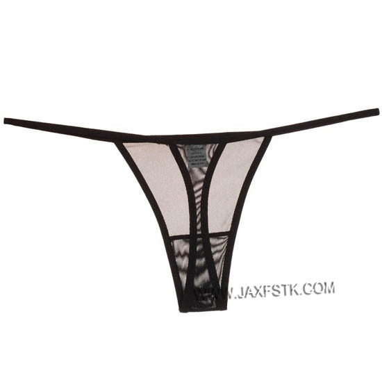 Women's Thongs Sheer G-strings Underwear Black Transparent Panties Lingerie