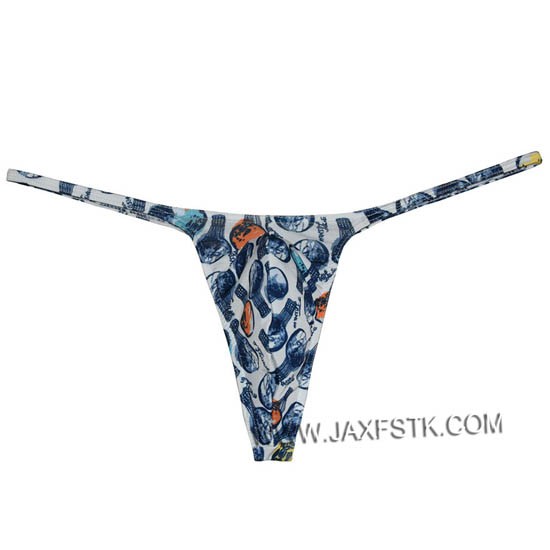 Men's Print Underwear Tangas Spotrs Micro Thong Mini Bikini G-string