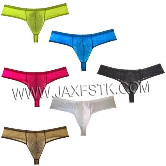 Elastic Jacquard Comfy Cotton Sexy Bikini Men's Underwear Thongs Soft G-Strings Male Thong Underwear Underpants Men Tanga Sexy