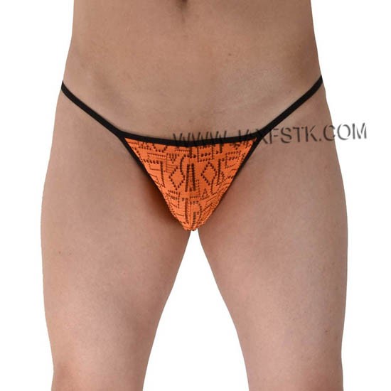 New Men Hollow Gay Jacquard Underwear Pouch Mini Briefs Bikini Pattern Briefs