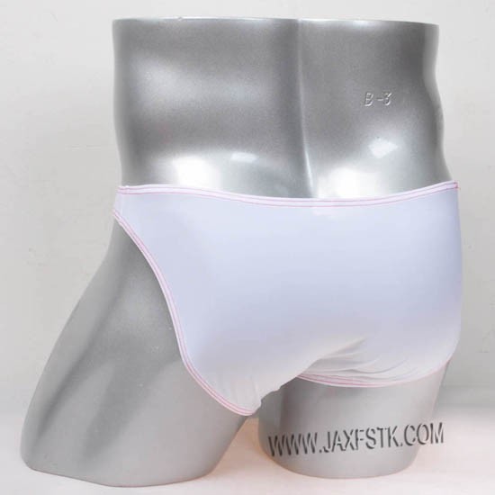 Men's Sheer Open Hole Pouch Bikini Briefs - Polyester Spandex Underwear - Size 2XL