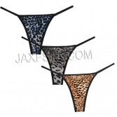Women Leopard Brazilian Tangas Bikini Thong Stretch Charm Soft Panties Lingerie TS2004