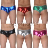 Sexy Men Stretchy Cheeky Bikini  Underwear 3/4 Coverage Boxers Shiny Short  Pouch Thong  TS2069