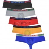 Sexy Men's Ultra Cheeky Underwear 1/2 Rear Coverage Brazilain Bikini Cuecas Masculinas Pants Boxers Thong MU2296