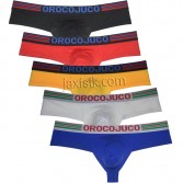 Men Cheeky Boxers Thong Underwear 1/3 Rear Coverage Brazilain Bikini Pants Calzoncillos Bóxer MU2297