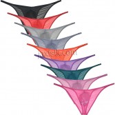 Sexy Glass Yarn Bikini Briefs Men's Underwear Sheer Cheeky Briefs Organdy Pants MU2304