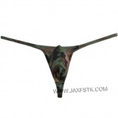 Male G-String Men's Camouflage Thongs  Elastic Underwear Pouch Thong Enhance Bulge T-back Mini Bikinis