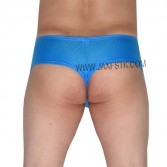 Men's Enhance Bulged Pouch Mini Boxer Sexy Guys Hip Elastic Underwear Shiny Dots Micro Trunks Pants