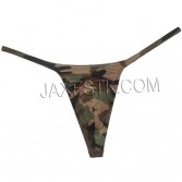 New Sexy Men's Print Micro Thong Guy T-Back Open Rib Slim Thong Underwear Male String Tangas Trunks TS732