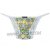 Men's Pouch Brief Rope Underwear Printed Spandex Swimwear Bikini Briefs MUS205