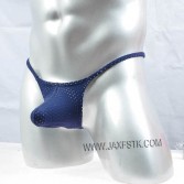 Men's Pouch Thong Enhance Bulge T-back Breath Holes Thongs Mini Bikinis Elastic Underwear Male G-String