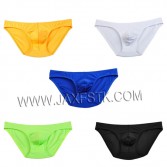 Fashion Men's Brief Underwear Sexy Pouch Bikini Male Undershorts Smooth Men Underpants Elastic Stretch Soft