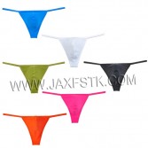 Smooth Ice Silk Stretch Elastic Sexy Male Thong Underwear Men's Thongs And G-Strings Bikini Underpants Men Tanga Pure Color