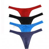 Sexy Men's Booty Tangas Male Drawnwork String Stretchy Slim Cut G-string  Classic T-Back Underwear Pouch Bikini Thong TS74