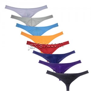  Breathable Underpants Low-rise Bulge Pouch Thong T-back Underwear Men Lingerie MU2191