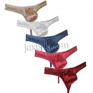 Shiny Bikini Jockstrap Men's Underwear Low Rise Contour Pouch Thong String Tangas Lingerie Stringi Meskie MU2211