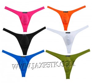 Sexy Men's Comfy Bikini Tanga Underwear Bulge Pouch Thongs Elasticity T-Back MU212X