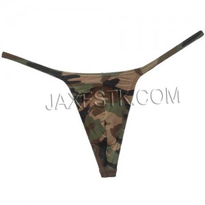 New Sexy Men's Print Micro Thong Guy T-Back Open Rib Slim Thong Underwear Male String Tangas Trunks TS732