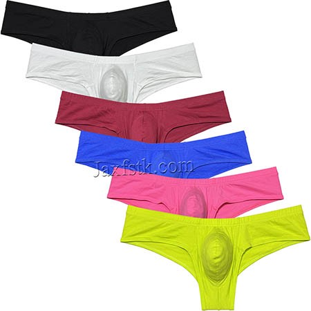 Men Cotton Mini Bikini Boxer Brief Underwear Enhance Pouch Bikini Boxers Hipster MU128