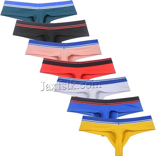 Men's Cotton Cheeky Boxer Briefs Underwear Male Skimpy Pouch Shorts 1/2 Buttocks Size M L XL MU163