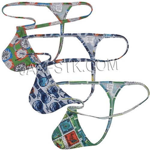 Sexy Men Underwear Less Coverage Shorts T-back Guy Sports Tangas Micro String Thong  TS2052