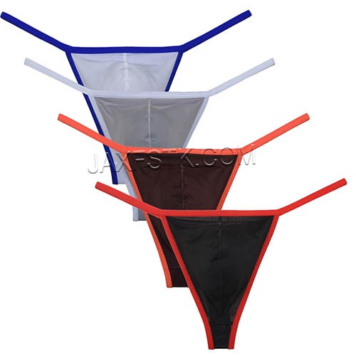 Sexy Classics Open Side T-back  Men's UnderwearLingerie Shorts Ice Silk Daily Thong TS2153