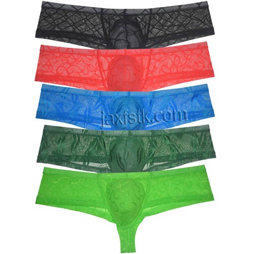 Men's See-through Cheeky Underwear Super Soft Cheeky Gay Underwear Bikini Mini Boxers Bikini Boxers Brazilain Cut Shorts MU2255