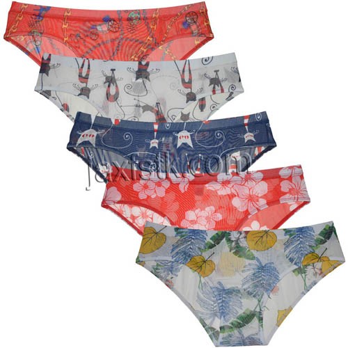 Sexy Men's Underwear Sports Sheer Mesh Full Briefs Bodywear Floral Hipster Underpants Mens Bikini Briefs MU2273