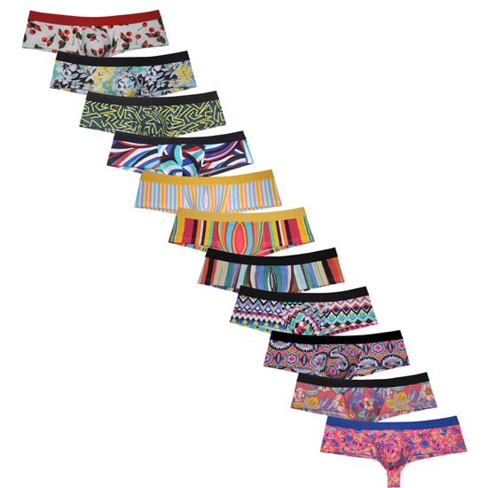  Men's Cheek Trunk Bokserki Men Boxershorts Underwear 1/2 Back Coverage Brazilain Bikini Swim Boxer Thong MU45