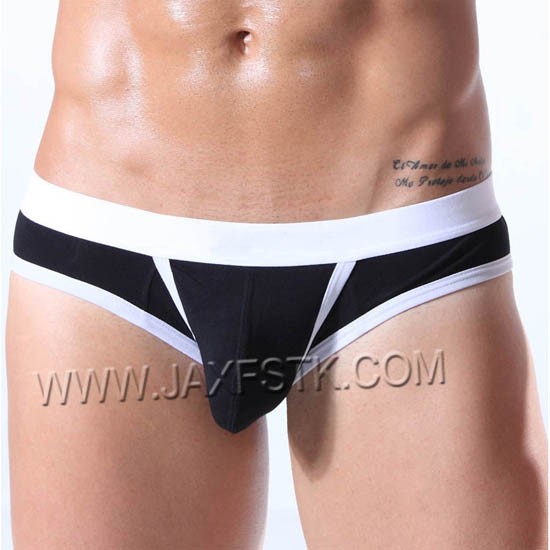 Awesome Design Bikini Men's Briefs Sexy Underwear Charming Hole Design Male Undershorts Mini Protruding Pouch Elastic Covered Edge