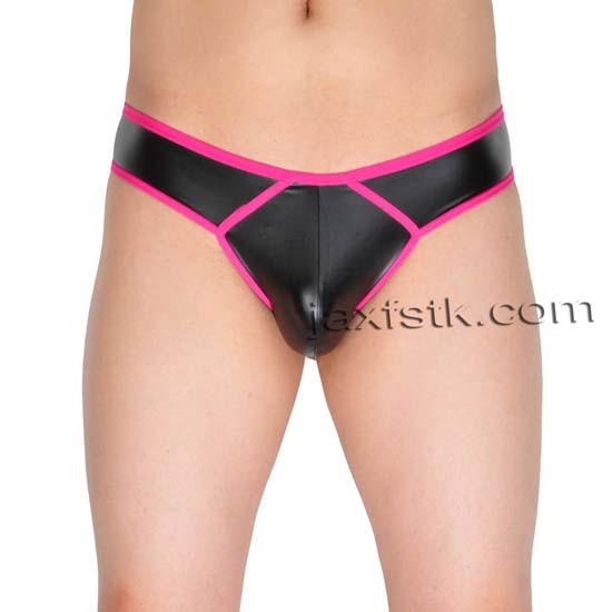 Men's Sexy Faux leather underwear G-string Gay Men Underwear Jockstrap