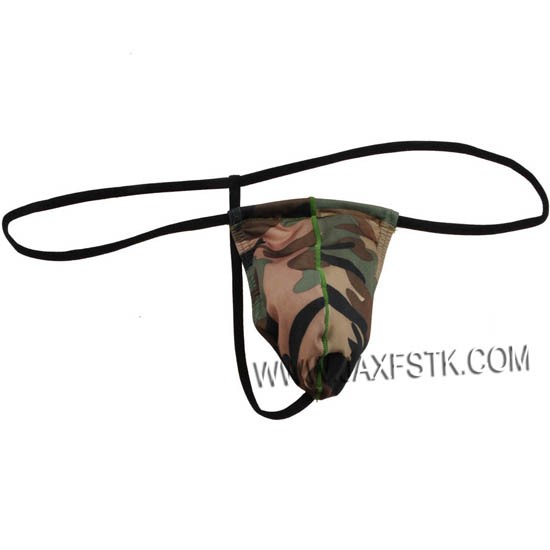 Men Camouflage G-Strings & Thongs Gay Men Underwear Nylon Thong Mens Tangas