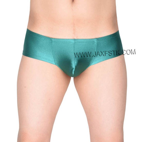 Men's Enhance Bulged Pouch Micro Boxer Shiny Stringy Pattern Micro Trunks Wiredrawing Pants Sexy Guys Hip Elastic Underwear