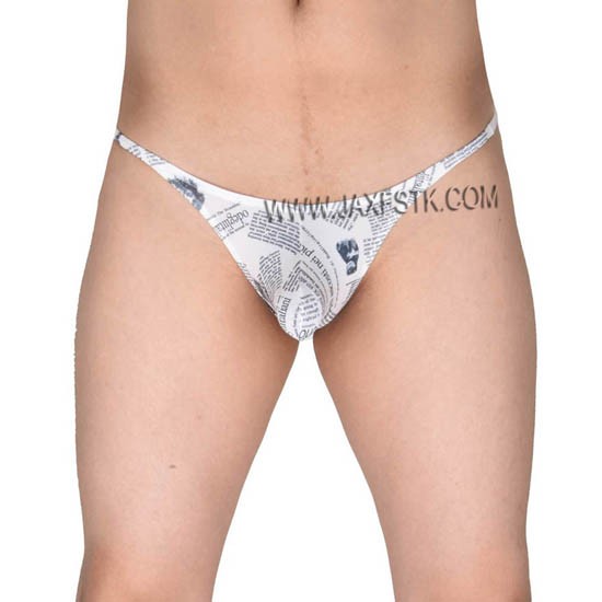 The Newspaper Printed Underwear Men Pants Bikini Mini Briefs Men's Super Soft & Smooth Briefs