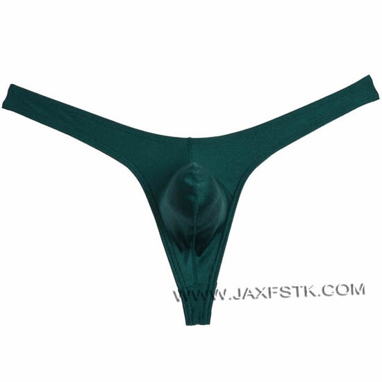 Mens Satin Underwear Shiny Pants G-String  Bulge Pouch Thong Tangas Bikini
